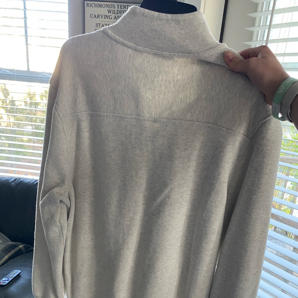Tasso Elba Mens Casual Mock Neck 1/2 Zip Sweater